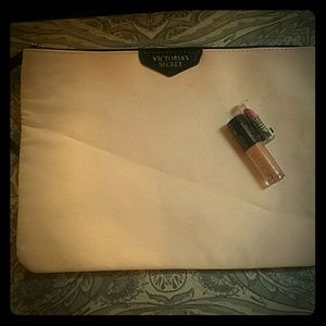 Victorias Secret Clutch with two pink lipsticks